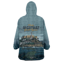 Make Alcatraz Great Again Wearable Blanket Hoodie Vintage Retro - Wonder Print Shop