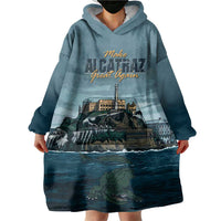 Make Alcatraz Great Again Wearable Blanket Hoodie Vintage Retro - Wonder Print Shop