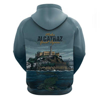 Make Alcatraz Great Again Zip Hoodie Vintage Retro - Wonder Print Shop
