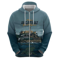 Make Alcatraz Great Again Zip Hoodie Vintage Retro - Wonder Print Shop