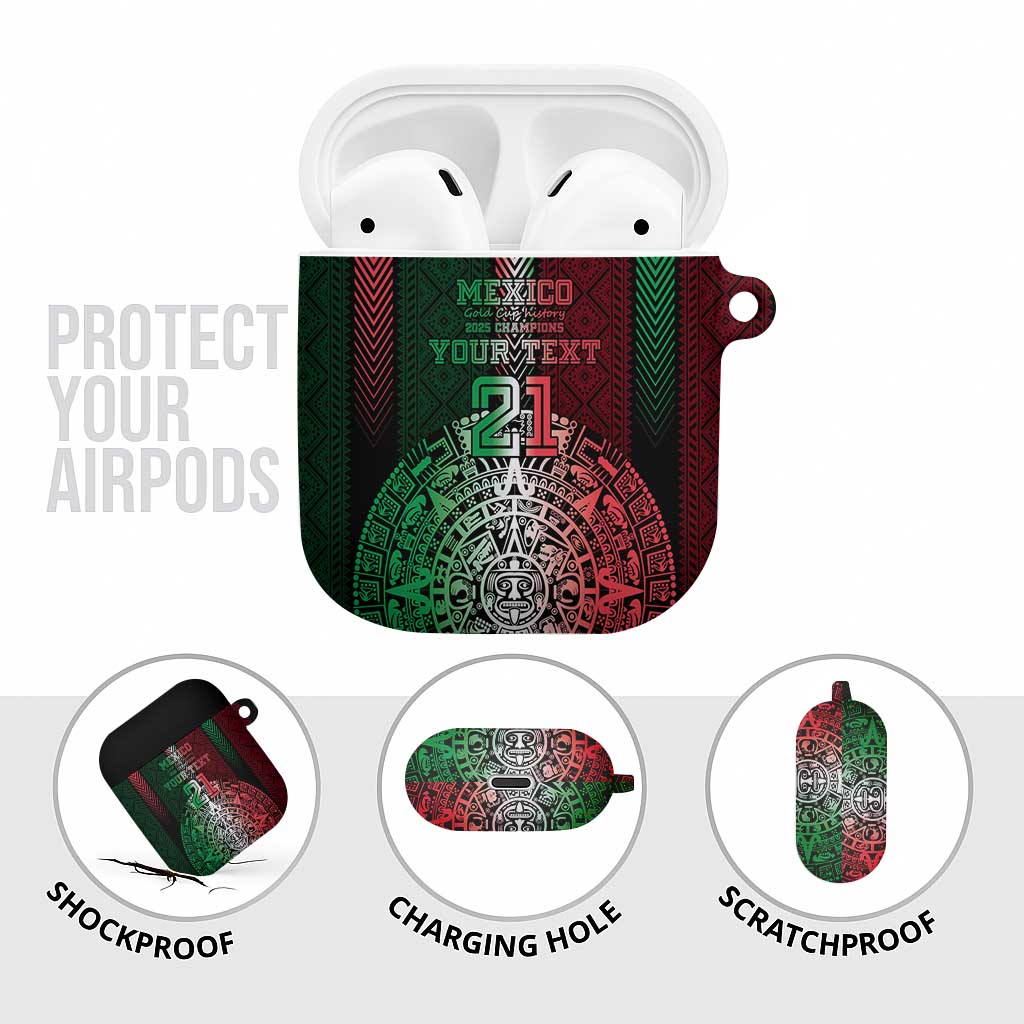 Mexico Football Custom AirPods Case Mexico's Make History 2025 Flag Style - Wonder Print Shop