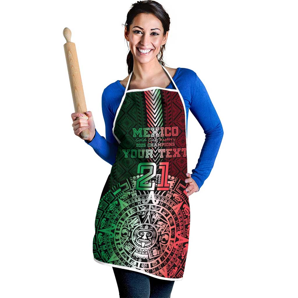 Mexico Football Custom Apron Mexico's Make History 2025 Flag Style - Wonder Print Shop