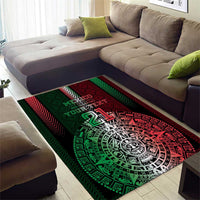 Mexico Football Custom Area Rug Mexico's Make History 2025 Flag Style - Wonder Print Shop