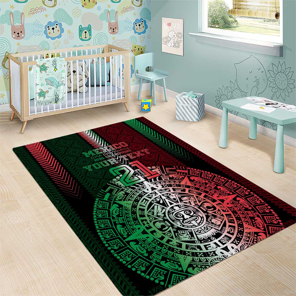 Mexico Football Custom Area Rug Mexico's Make History 2025 Flag Style - Wonder Print Shop