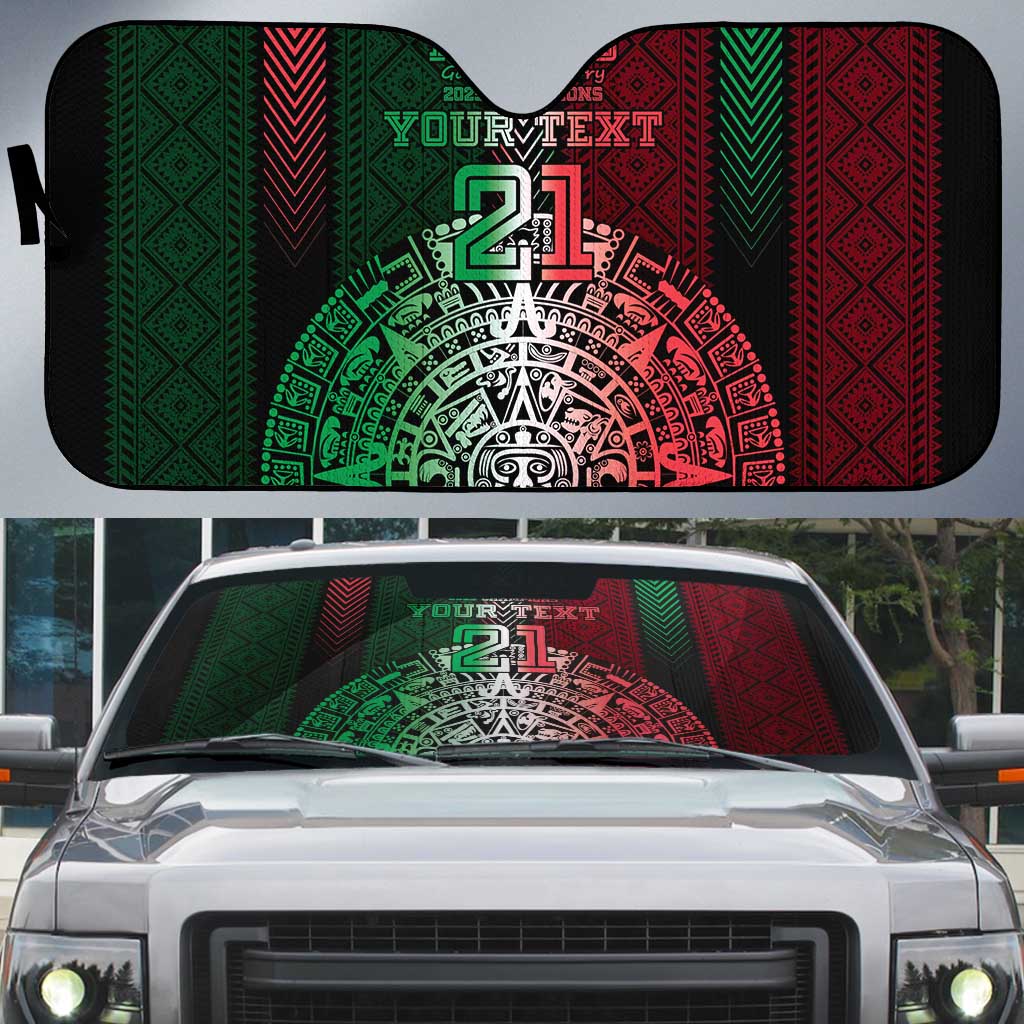 Mexico Football Custom Auto Sun Shade Mexico's Make History 2025 Flag Style - Wonder Print Shop