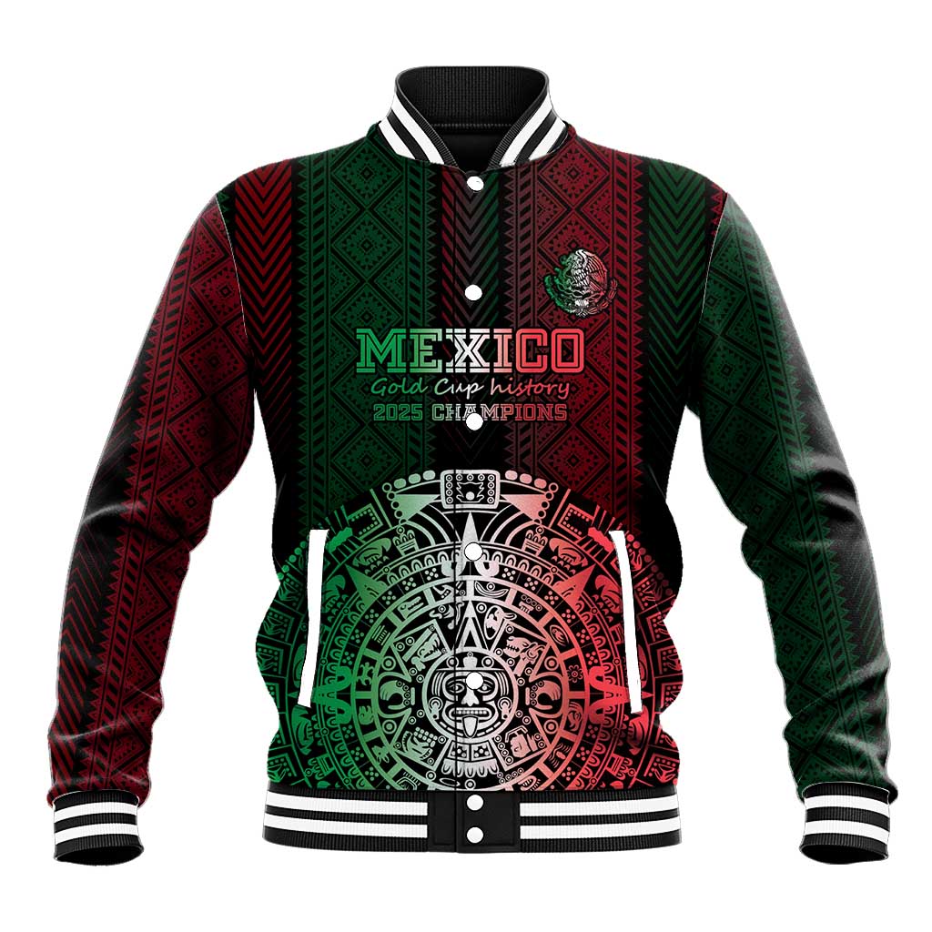 Mexico Football Custom Baseball Jacket Mexico's Make History 2025 Flag Style - Wonder Print Shop