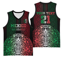 Mexico Football Custom Basketball Jersey Mexico's Make History 2025 Flag Style - Wonder Print Shop