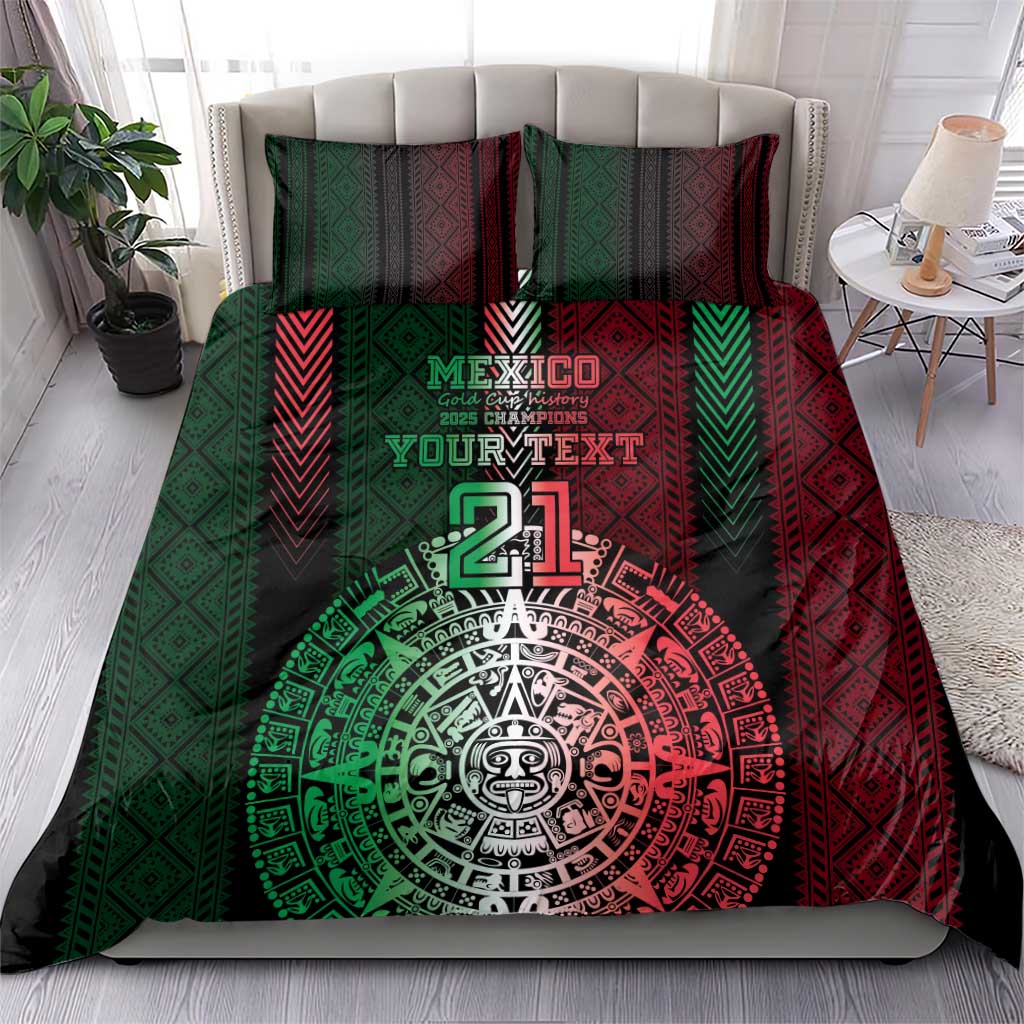 Mexico Football Custom Bedding Set Mexico's Make History 2025 Flag Style - Wonder Print Shop