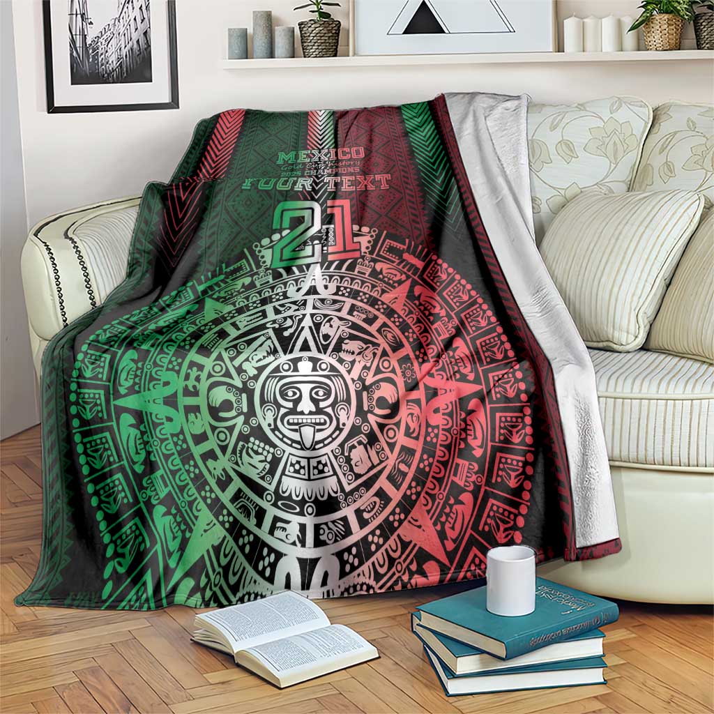 Mexico Football Custom Blanket Mexico's Make History 2025 Flag Style - Wonder Print Shop