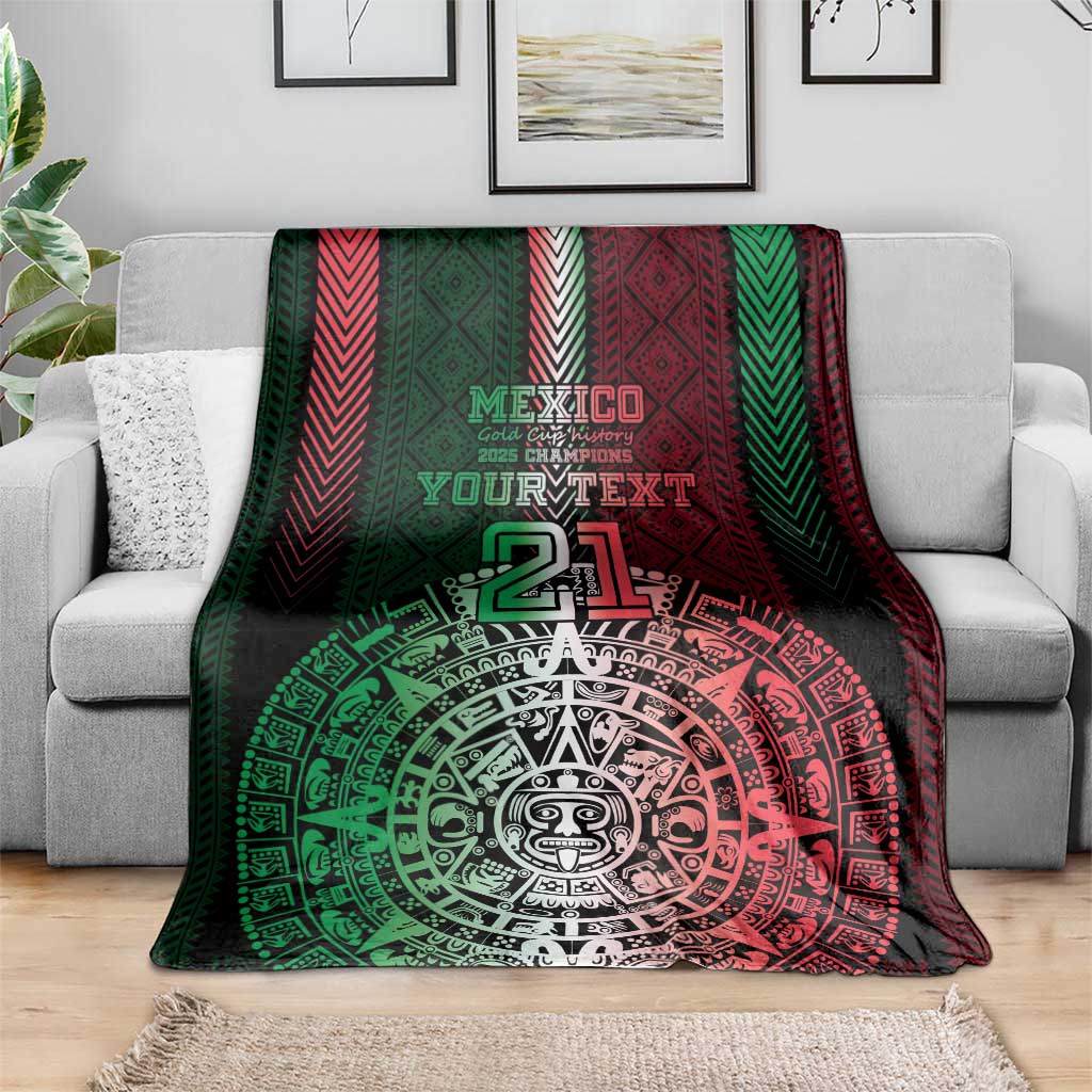 Mexico Football Custom Blanket Mexico's Make History 2025 Flag Style - Wonder Print Shop
