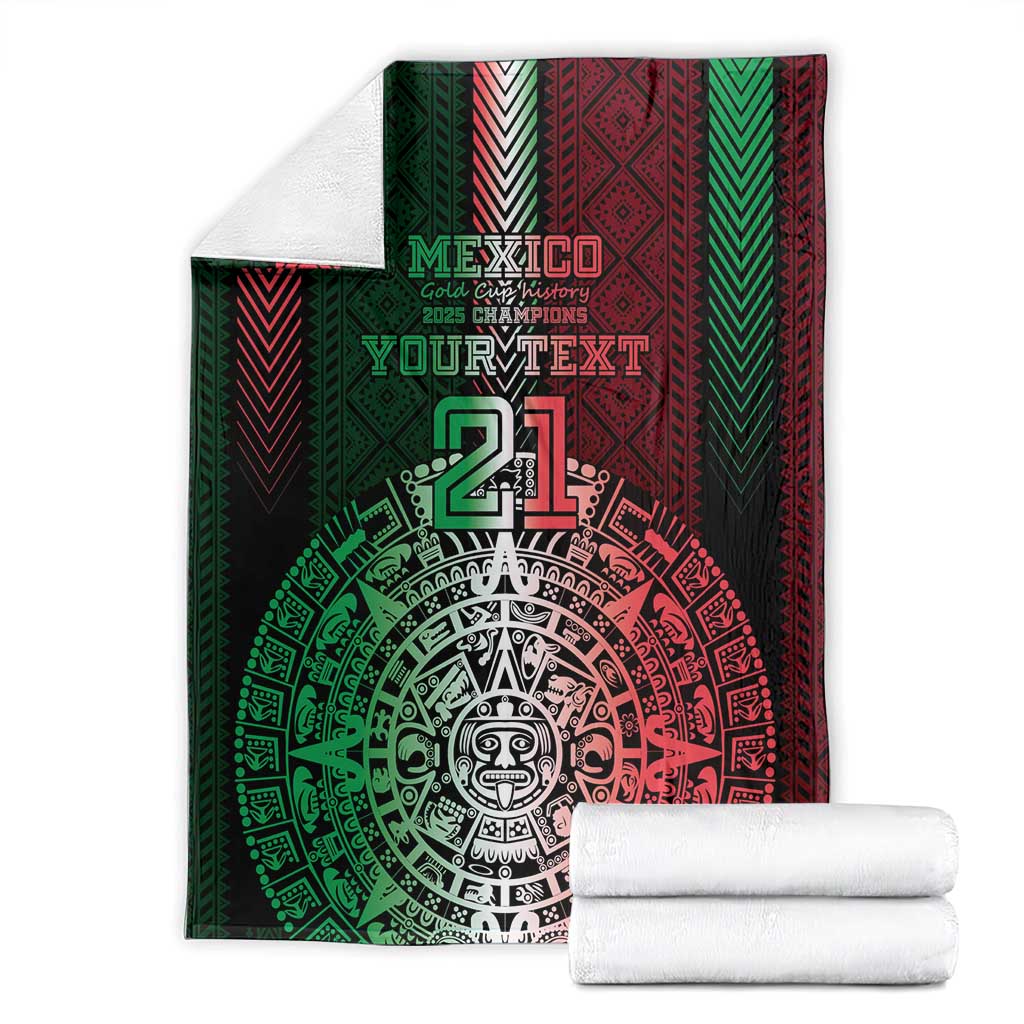 Mexico Football Custom Blanket Mexico's Make History 2025 Flag Style - Wonder Print Shop