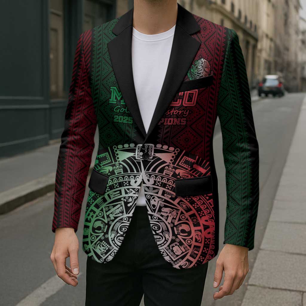 Mexico Football Custom Blazer Mexico's Make History 2025 Flag Style - Wonder Print Shop