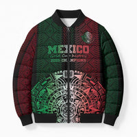 Mexico Football Custom Bomber Puffer Jacket Mexico's Make History 2025 Flag Style - Wonder Print Shop