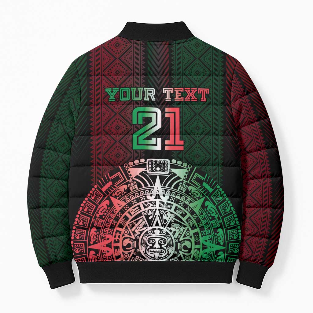 Mexico Football Custom Bomber Puffer Jacket Mexico's Make History 2025 Flag Style - Wonder Print Shop