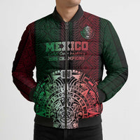Mexico Football Custom Bomber Puffer Jacket Mexico's Make History 2025 Flag Style - Wonder Print Shop
