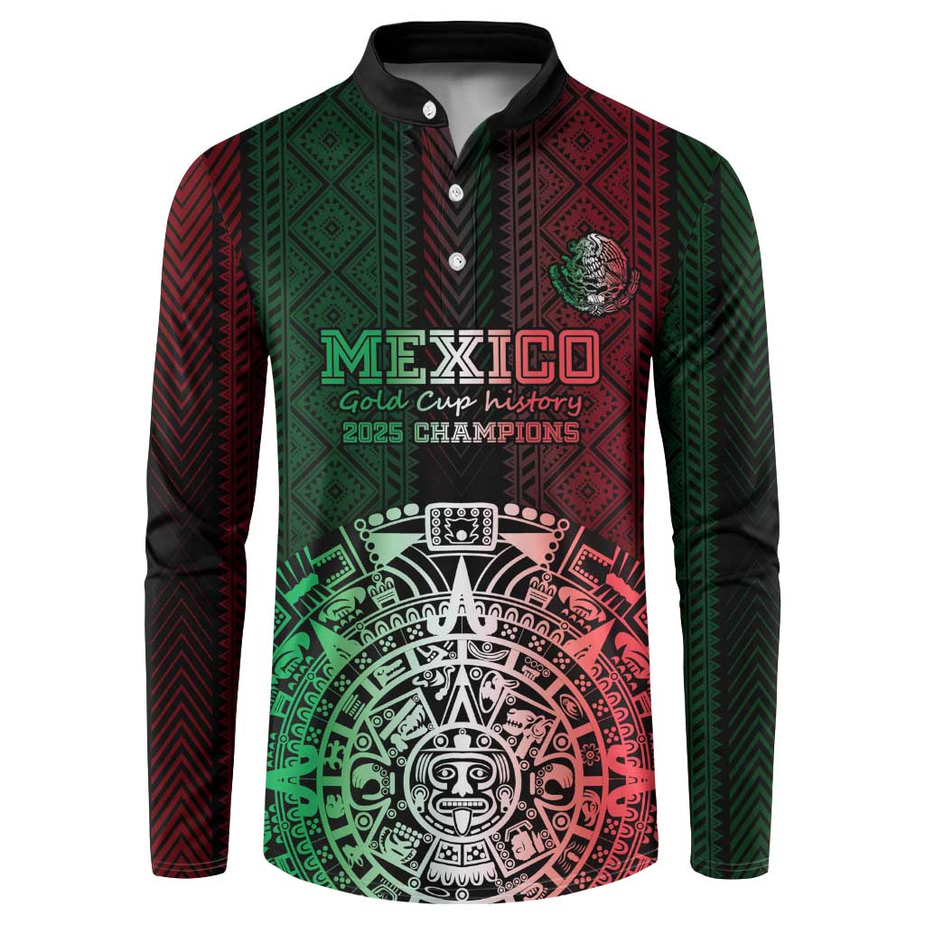 Mexico Football Custom Button Sweatshirt Mexico's Make History 2025 Flag Style - Wonder Print Shop