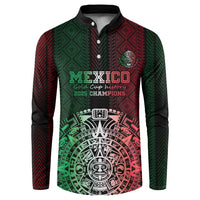 Mexico Football Custom Button Sweatshirt Mexico's Make History 2025 Flag Style - Wonder Print Shop