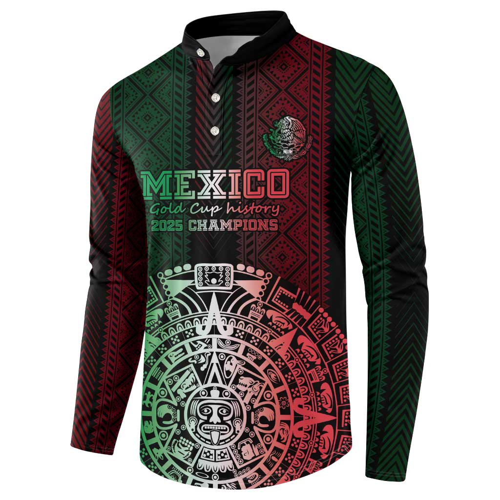 Mexico Football Custom Button Sweatshirt Mexico's Make History 2025 Flag Style - Wonder Print Shop