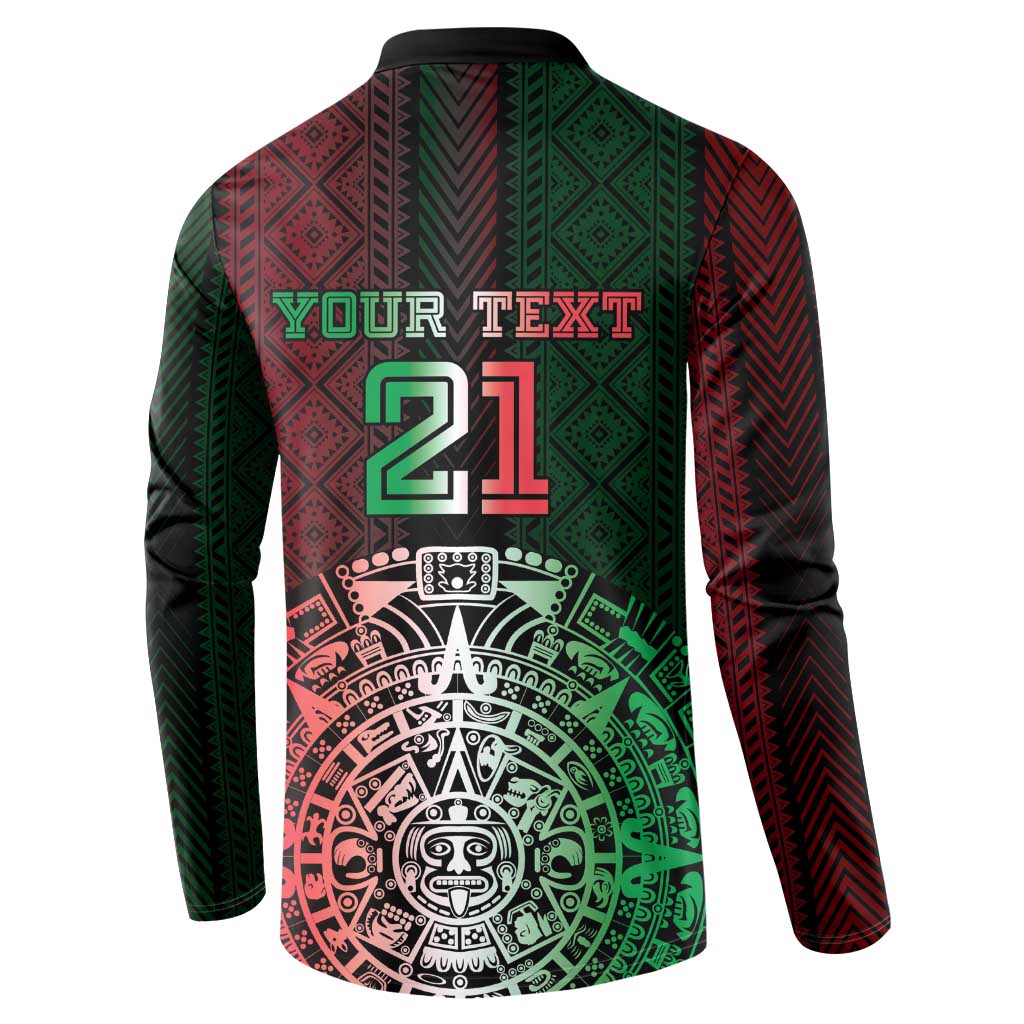 Mexico Football Custom Button Sweatshirt Mexico's Make History 2025 Flag Style - Wonder Print Shop