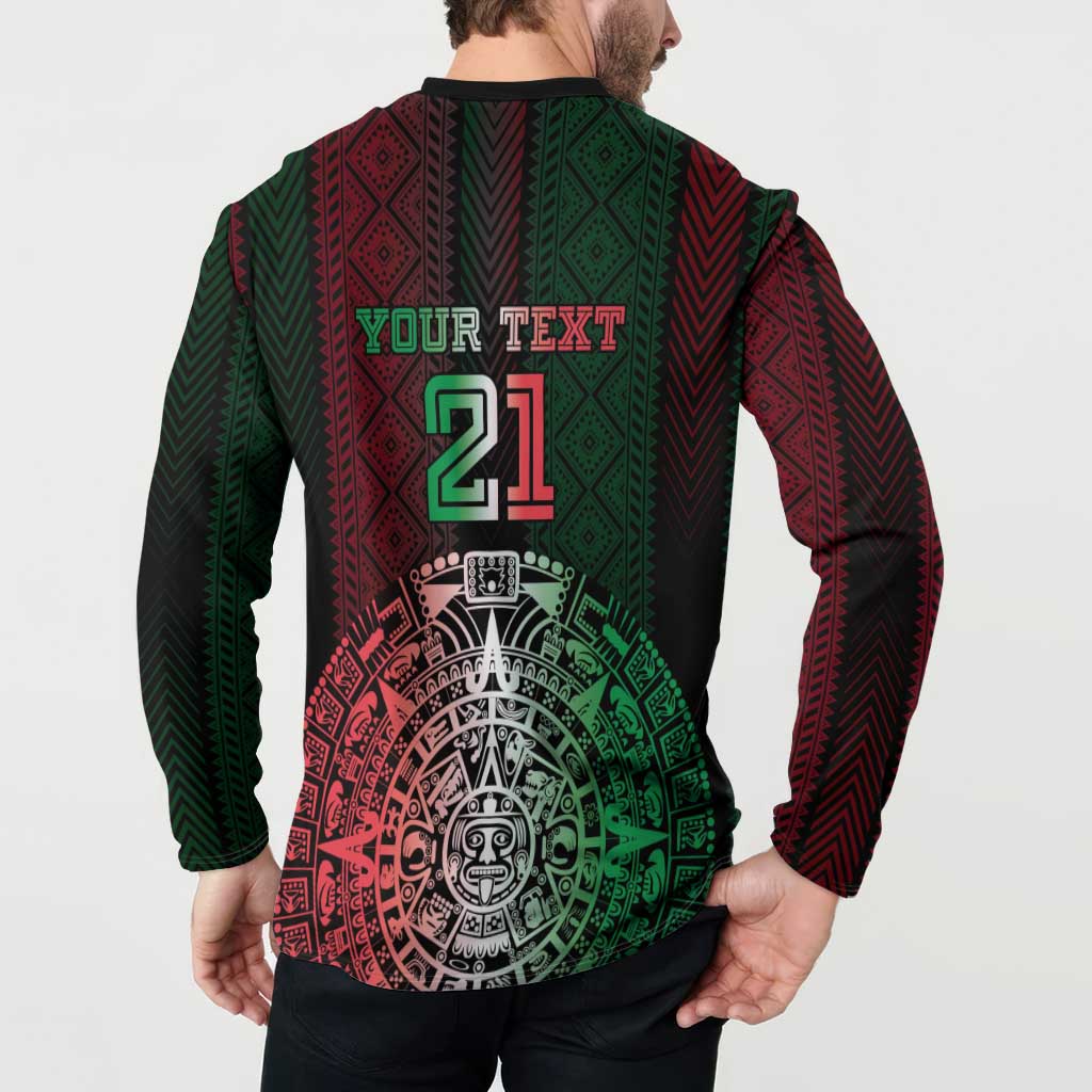 Mexico Football Custom Button Sweatshirt Mexico's Make History 2025 Flag Style - Wonder Print Shop
