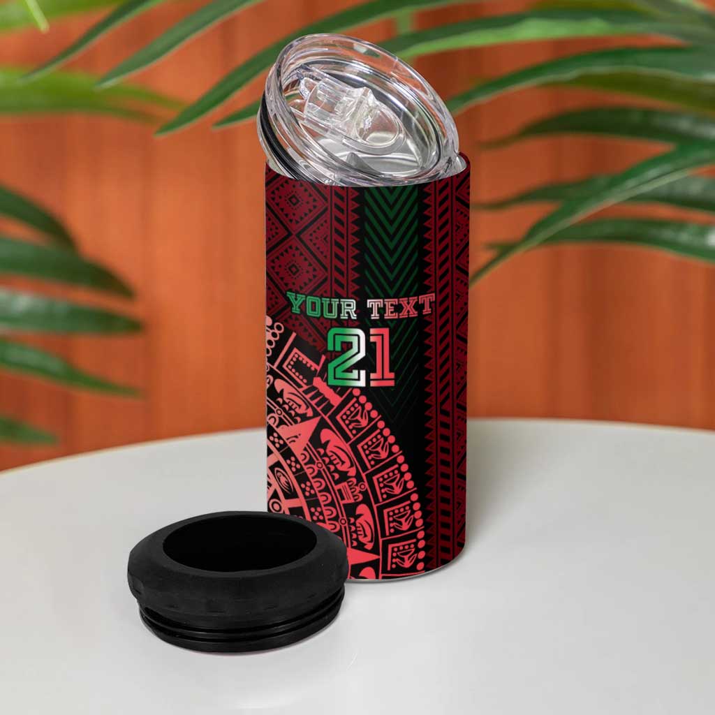 Mexico Football Custom 4 in 1 Can Cooler Tumbler Mexico's Make History 2025 Flag Style - Wonder Print Shop