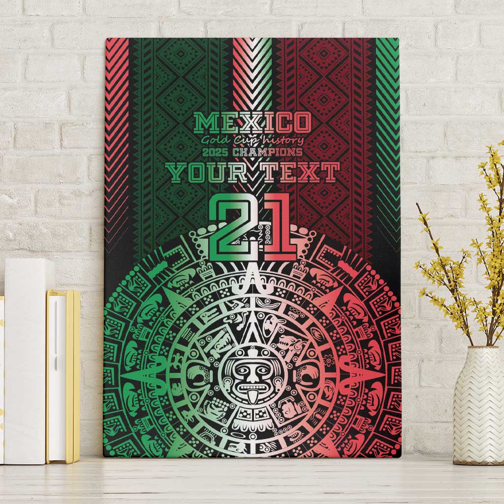 Mexico Football Custom Canvas Wall Art Mexico's Make History 2025 Flag Style - Wonder Print Shop