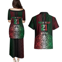 Mexico Football Custom Couples Matching Puletasi and Hawaiian Shirt Mexico's Make History 2025 Flag Style - Wonder Print Shop