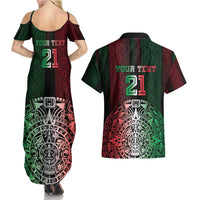 Mexico Football Custom Couples Matching Summer Maxi Dress and Hawaiian Shirt Mexico's Make History 2025 Flag Style - Wonder Print Shop