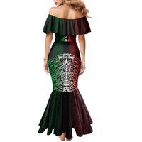Mexico Football Custom Family Matching Mermaid Dress and Hawaiian Shirt Mexico's Make History 2025 Flag Style - Wonder Print Shop