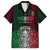 Mexico Football Custom Family Matching Off The Shoulder Long Sleeve Dress and Hawaiian Shirt Mexico's Make History 2025 Flag Style - Wonder Print Shop