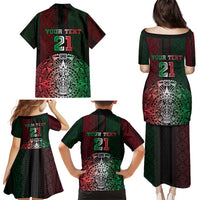 Mexico Football Custom Family Matching Puletasi and Hawaiian Shirt Mexico's Make History 2025 Flag Style - Wonder Print Shop