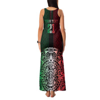 Mexico Football Custom Family Matching Tank Maxi Dress and Hawaiian Shirt Mexico's Make History 2025 Flag Style - Wonder Print Shop