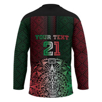Mexico Football Custom Hockey Jersey Mexico's Make History 2025 Flag Style - Wonder Print Shop