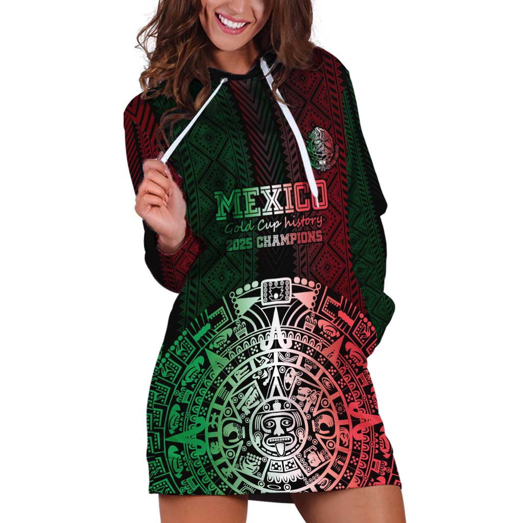 Mexico Football Custom Hoodie Dress Mexico's Make History 2025 Flag Style - Wonder Print Shop