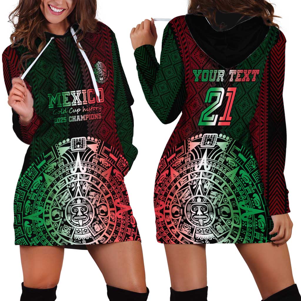 Mexico Football Custom Hoodie Dress Mexico's Make History 2025 Flag Style - Wonder Print Shop