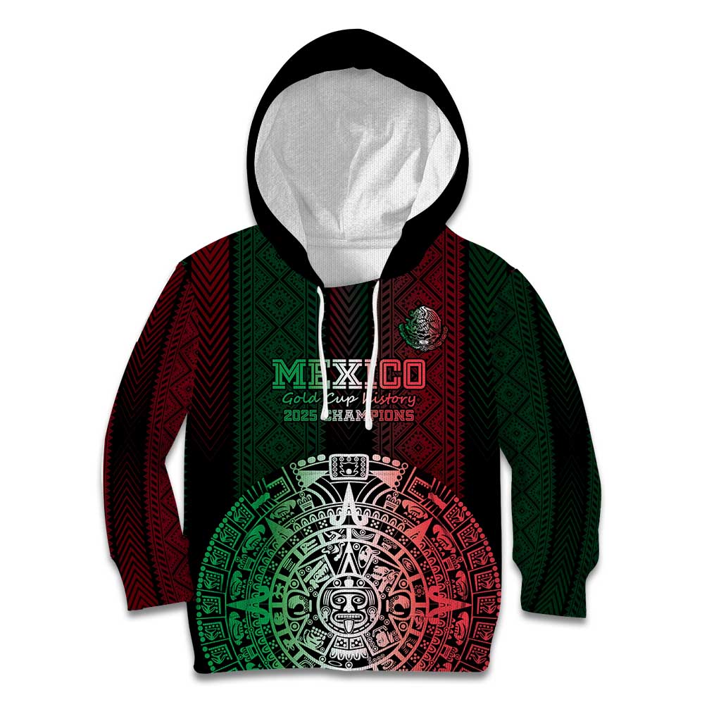 Mexico Football Custom Kid Hoodie Mexico's Make History 2025 Flag Style - Wonder Print Shop