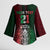 Mexico Football Custom Kimono Sleeve Blouse Mexico's Make History 2025 Flag Style - Wonder Print Shop