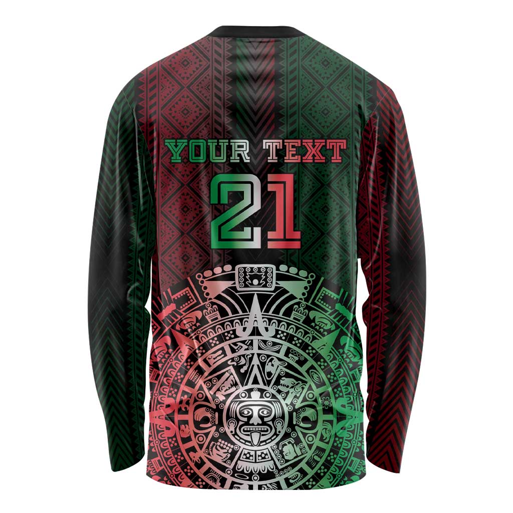 Mexico Football Custom Long Sleeve Shirt Mexico's Make History 2025 Flag Style - Wonder Print Shop