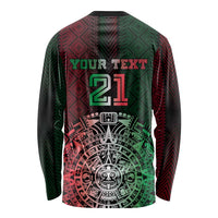 Mexico Football Custom Long Sleeve Shirt Mexico's Make History 2025 Flag Style - Wonder Print Shop