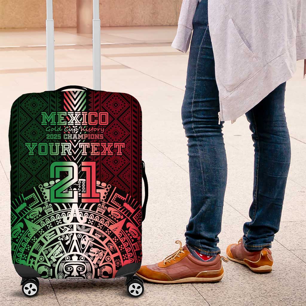 Mexico Football Custom Luggage Cover Mexico's Make History 2025 Flag Style - Wonder Print Shop