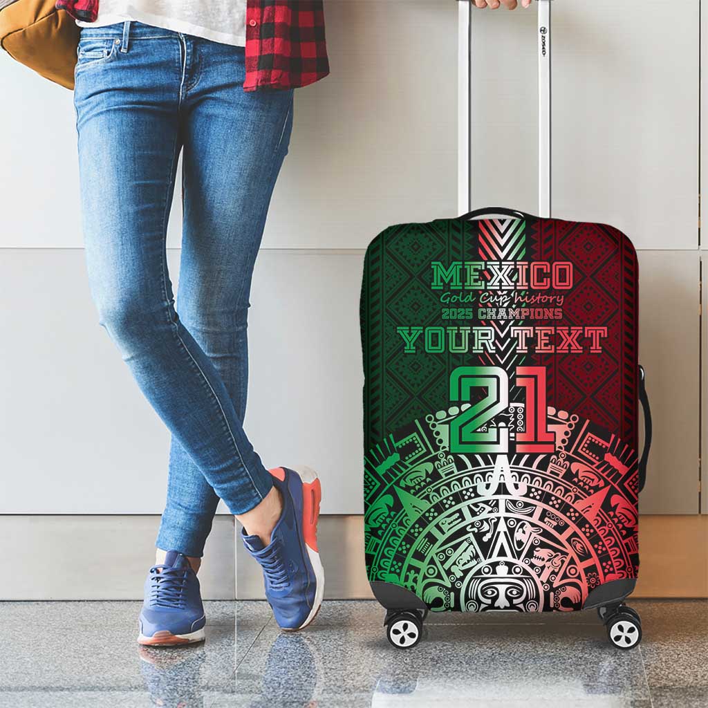 Mexico Football Custom Luggage Cover Mexico's Make History 2025 Flag Style - Wonder Print Shop