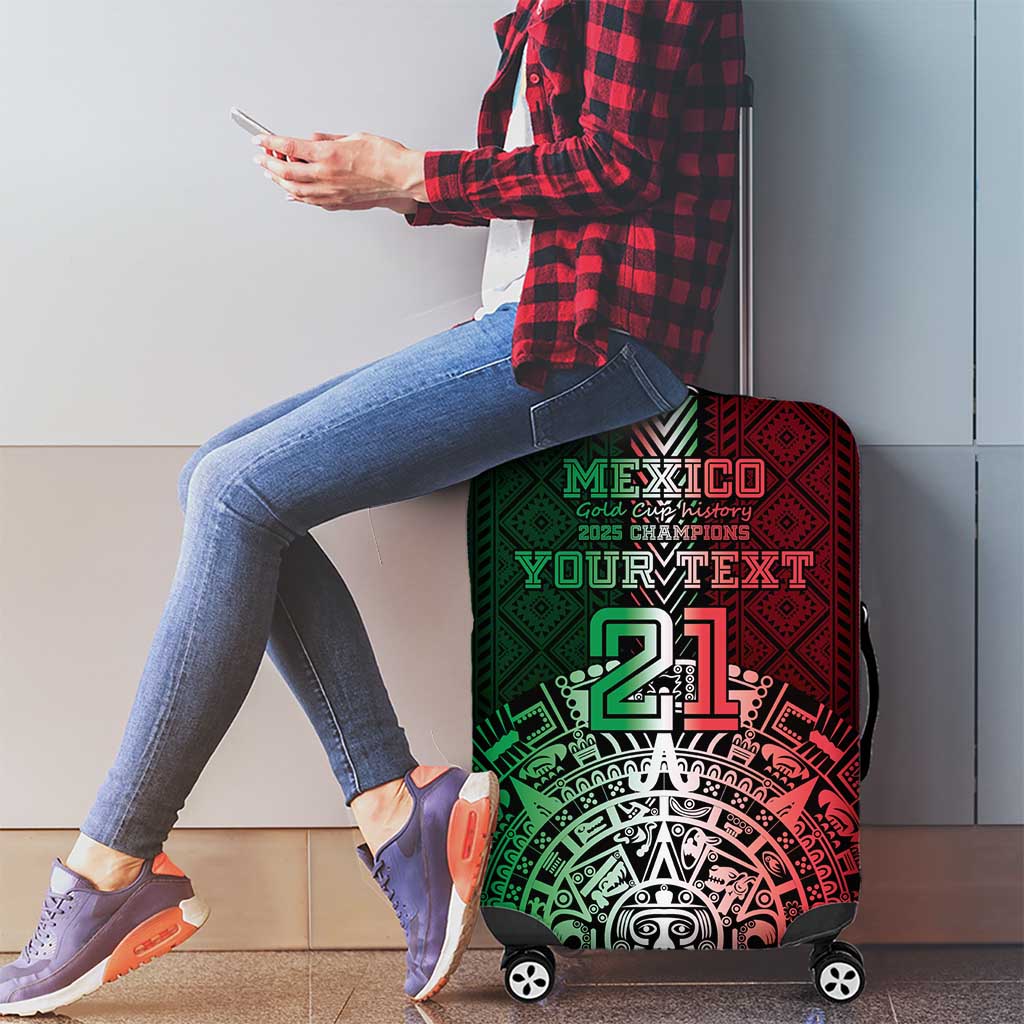 Mexico Football Custom Luggage Cover Mexico's Make History 2025 Flag Style - Wonder Print Shop