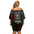 Mexico Football Custom Off Shoulder Short Dress Mexico's Make History 2025 Flag Style - Wonder Print Shop