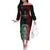 Mexico Football Custom Off The Shoulder Long Sleeve Dress Mexico's Make History 2025 Flag Style - Wonder Print Shop
