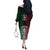 Mexico Football Custom Off The Shoulder Long Sleeve Dress Mexico's Make History 2025 Flag Style - Wonder Print Shop