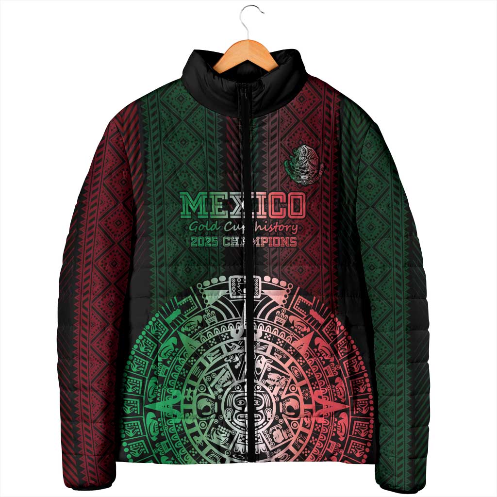 Mexico Football Custom Padded Jacket Mexico's Make History 2025 Flag Style - Wonder Print Shop