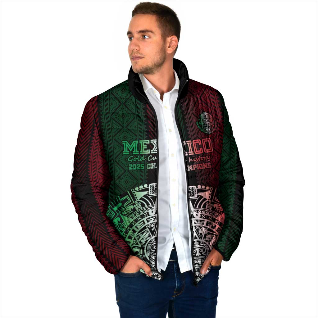 Mexico Football Custom Padded Jacket Mexico's Make History 2025 Flag Style - Wonder Print Shop