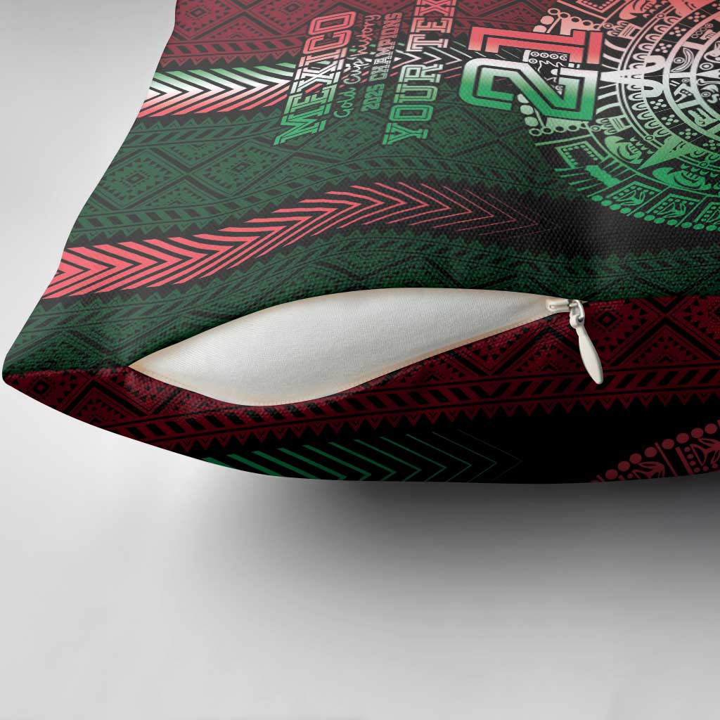 Mexico Football Custom Pillow Cover Mexico's Make History 2025 Flag Style - Wonder Print Shop