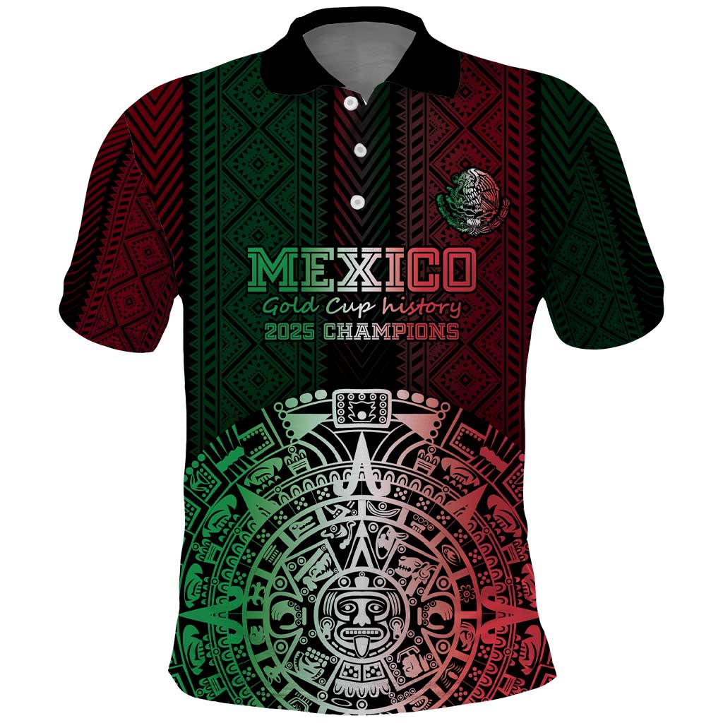 Mexico Football Custom Polo Shirt Mexico's Make History 2025 Flag Style - Wonder Print Shop
