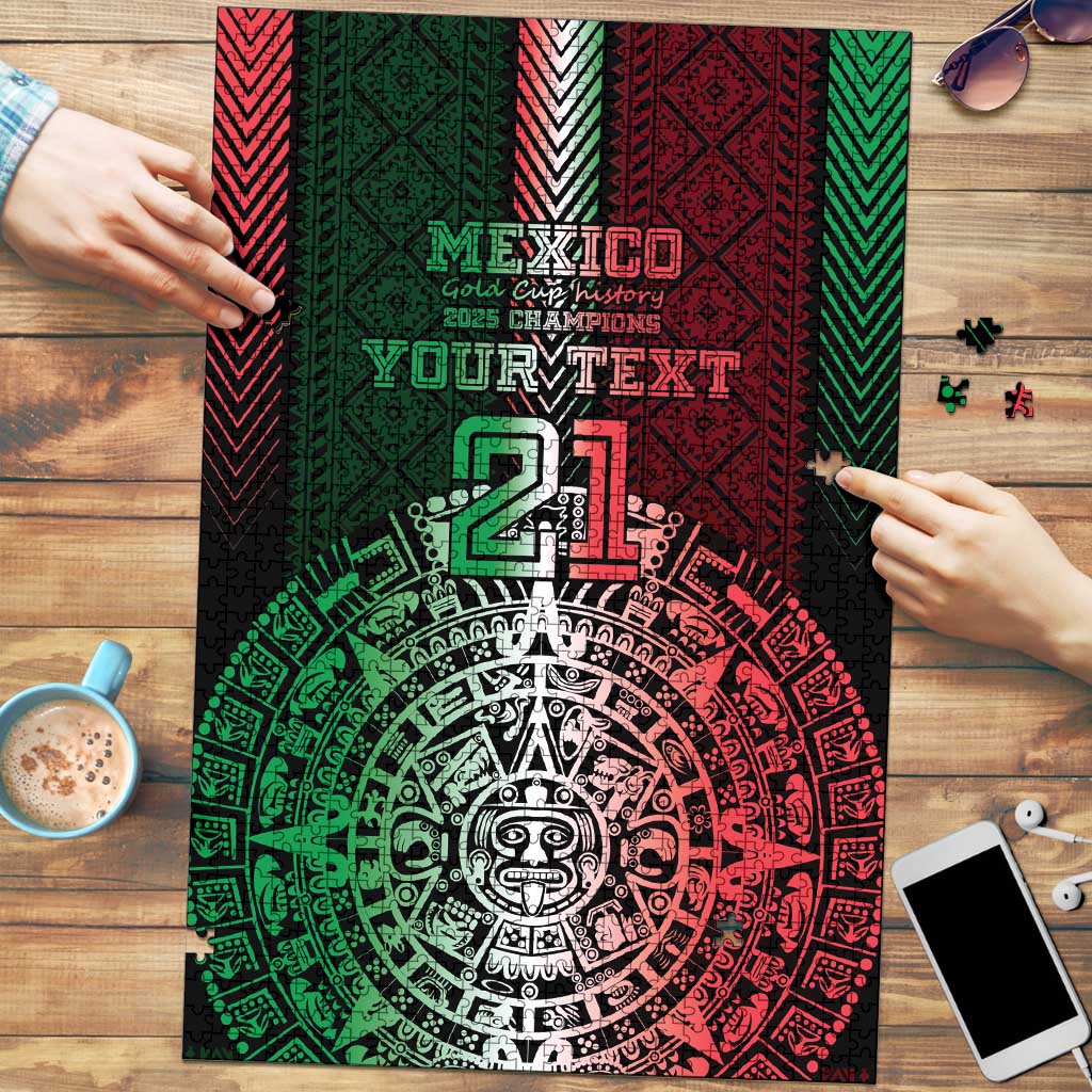 Mexico Football Custom Puzzle Mexico's Make History 2025 Flag Style - Wonder Print Shop